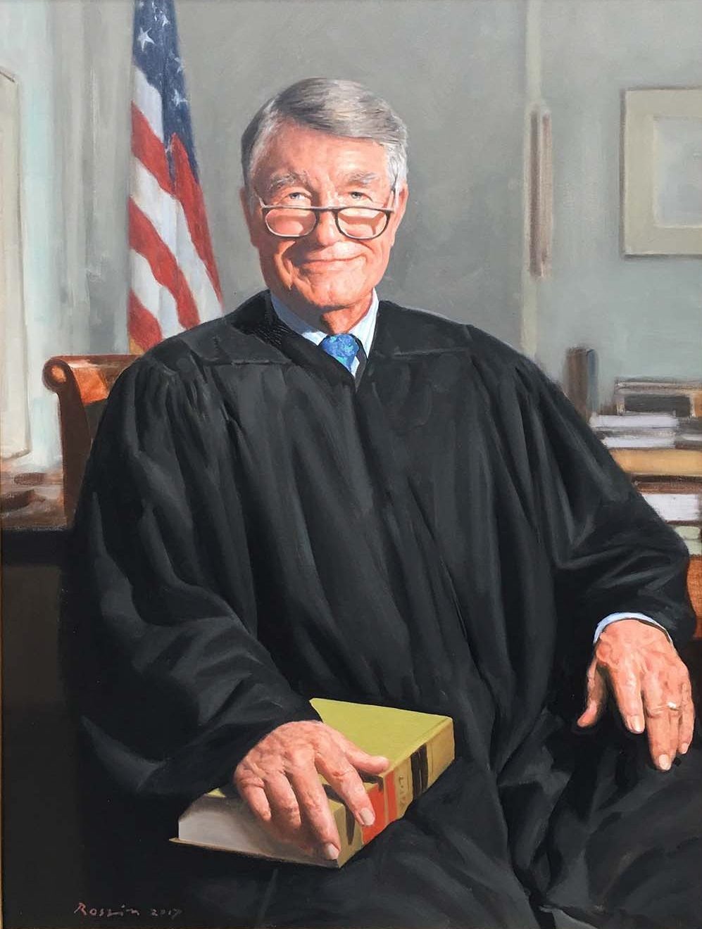 Judge Anderson, Rossin Fine Art, portrait artist, Portrait Commissions, official, presidential, painting, portfolio, fine art, museum-quality portraits, Smithsonian National Portrait Gallery, bronze sculpture, group portrait, family portrait, Commanders in Chief painting