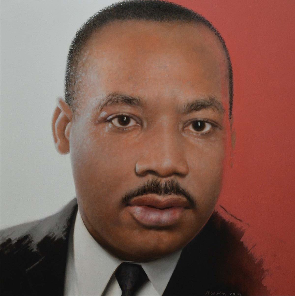 Martin Luther King, Rossin Fine Art, portrait artist, Portrait Commissions, official, presidential, painting, portfolio, fine art, museum-quality portraits, Smithsonian National Portrait Gallery, bronze sculpture, group portrait, family portrait, Commanders in Chief painting