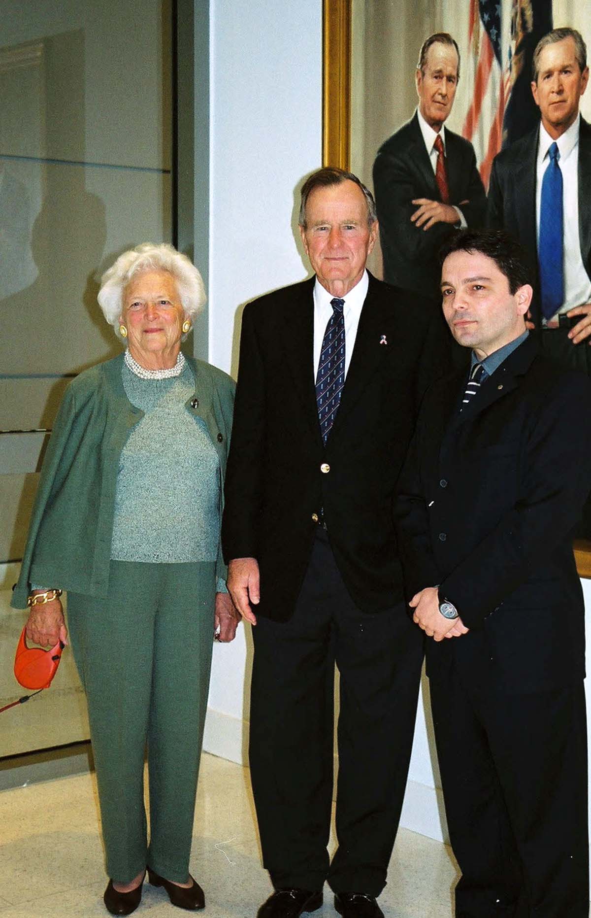 Rossin with Barbara and George H. W. Bush
