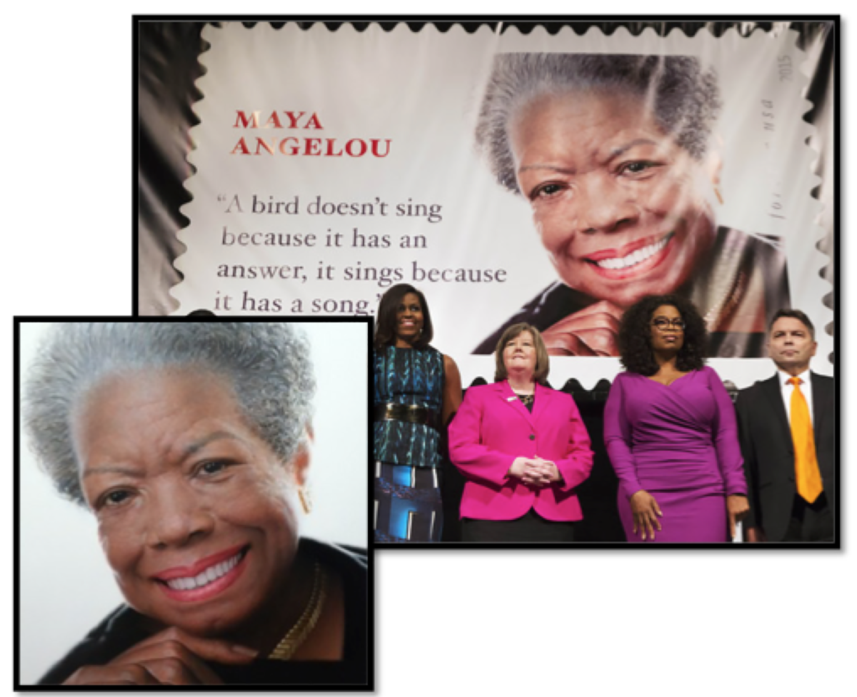 Maya Angelou stamp unveiling, Rossin Fine Art, portrait artist, Portrait Commissions, official, presidential, painting, portfolio, fine art, museum-quality portraits, Smithsonian National Portrait Gallery, bronze sculpture, group portrait, family portrait, Commanders in Chief painting