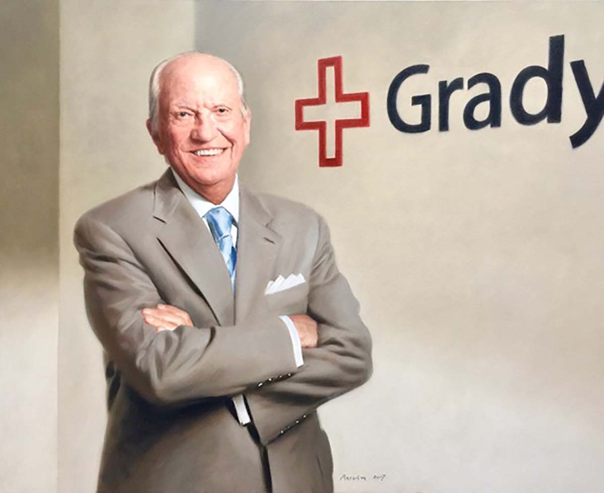 Grady Hospital, Rossin Fine Art, portrait artist, Portrait Commissions, official, presidential, painting, portfolio, fine art, museum-quality portraits, Smithsonian National Portrait Gallery, bronze sculpture, group portrait, family portrait, Commanders in Chief painting