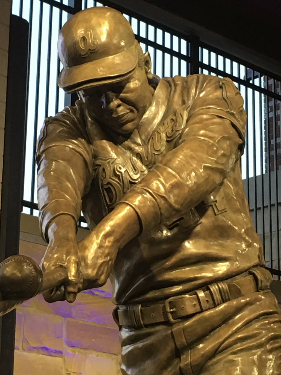 Hank Aaron sculpture, Rossin Fine Art, portrait artist, Portrait Commissions, official, presidential, painting, portfolio, fine art, museum-quality portraits, Smithsonian National Portrait Gallery, bronze sculpture