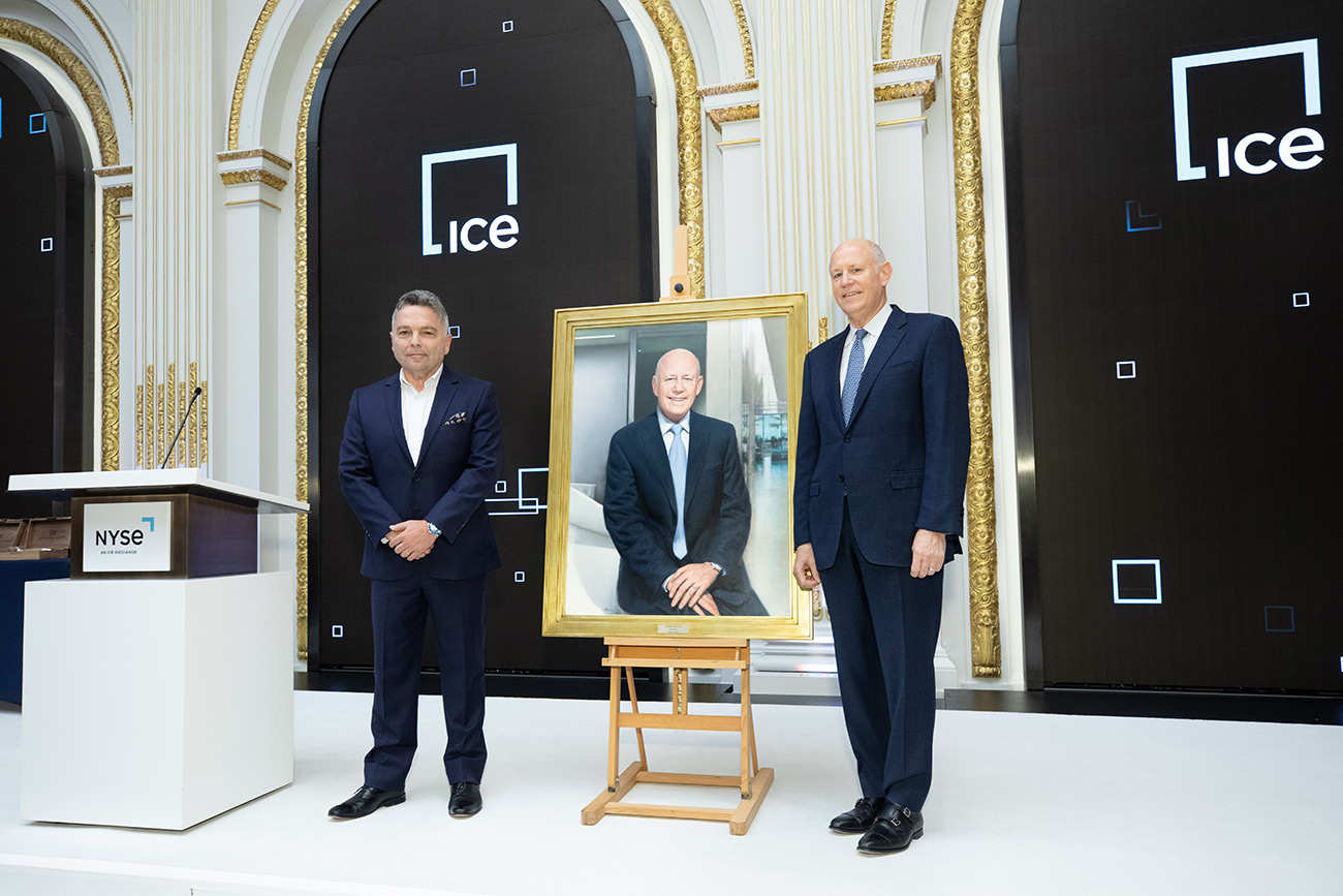 ﻿Unveiling of Portrait at NY Stock Exchange