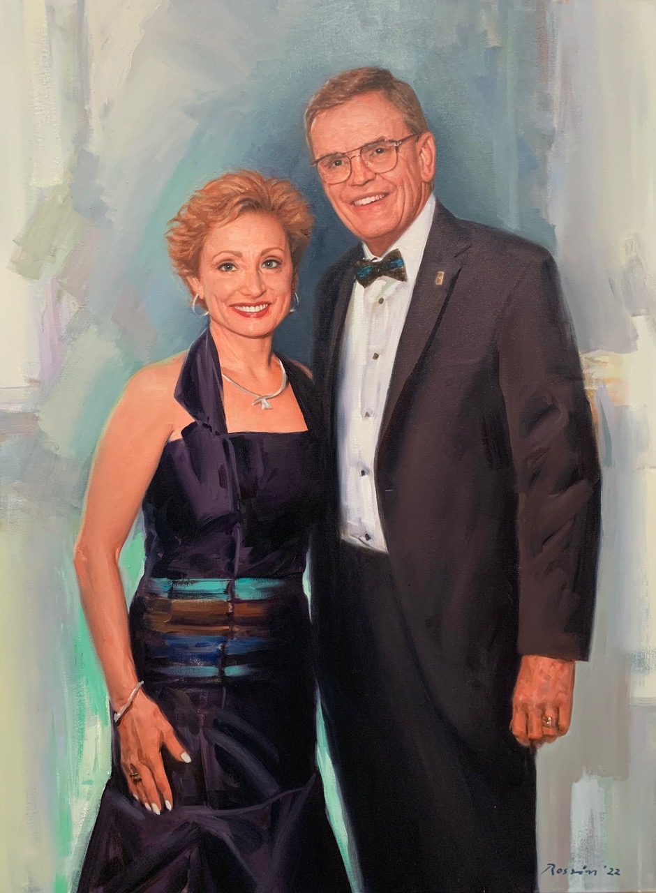Ross Rossin Portrait Artist in Atlanta's Oil Painting of Sherry David- Portraiture, USA