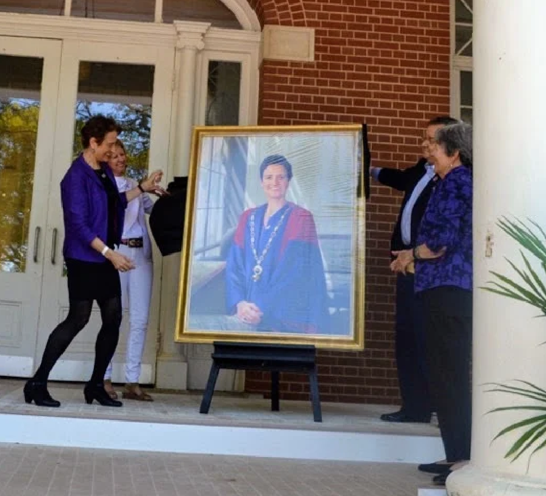 Agnes Scott President Elizabeth Kiss Portrait by Ross Rossin