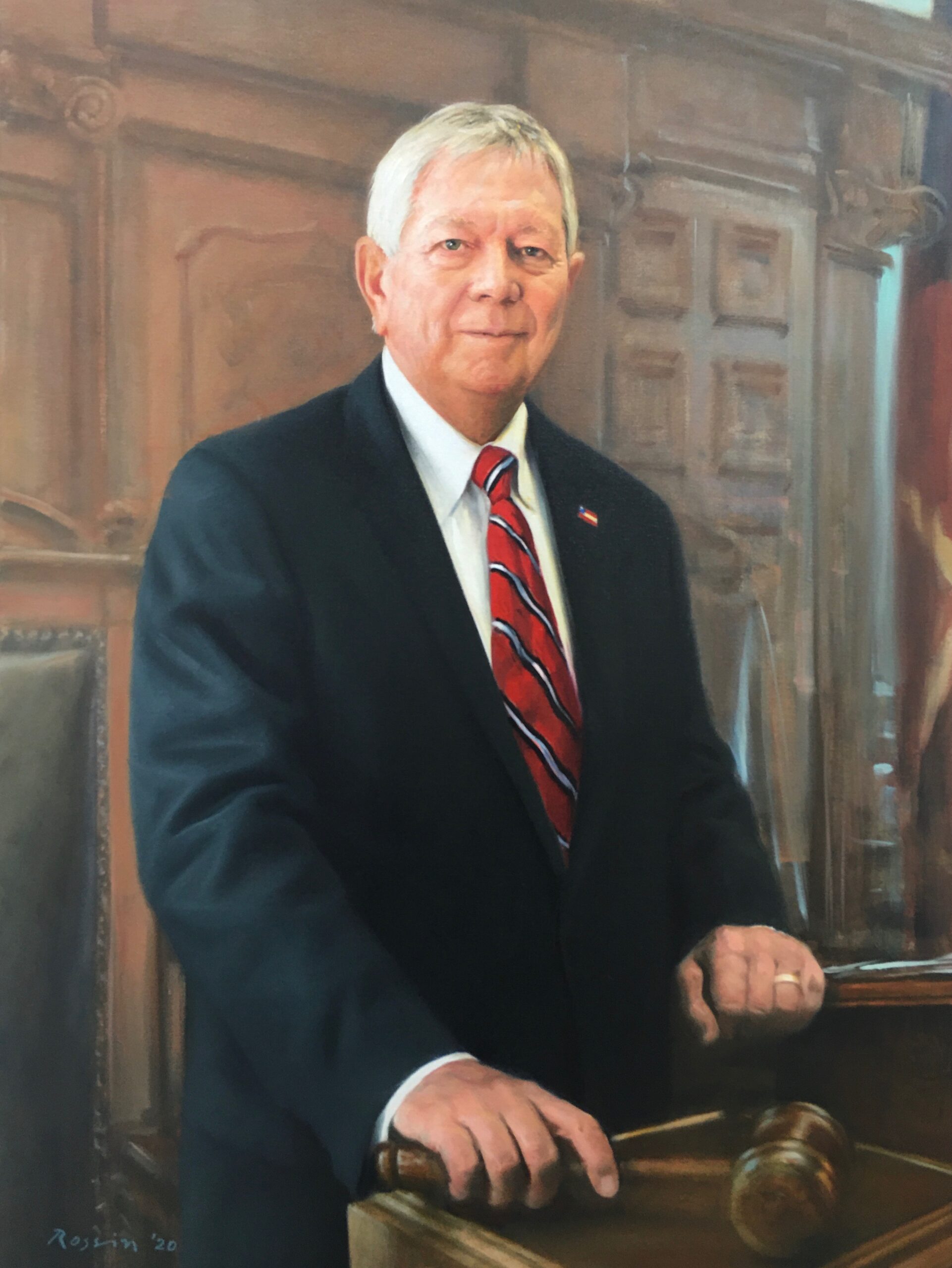 Portrait of Terry Coleman, Georgia Speaker of the House, Painted by Atlanta Portrait Painter Ross Rossin